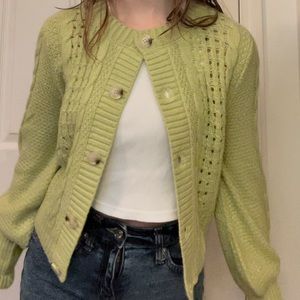 Green Cardigan